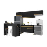 Armário De Cozinha Modulado Com Bancada Seven Multimóveis Mp2212