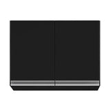 Armário De Cozinha Modulado De Canto 8 Peças Cp27 Com Pia Inox Preto