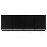 Armário De Cozinha Modulado De Canto 8 Peças Cp27 Com Pia Inox Preto