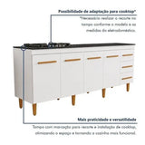 Balcão Atlas 4 Portas E 3 Gavetas Branco
