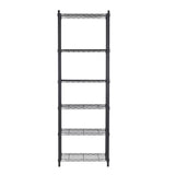 Estante de Metal Aço com 6 Prateleiras Preta Line Aramada 180x60x35cm 300kg