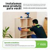 Estante de Metal Aço com 6 Prateleiras Preta Line Aramada 180x60x35cm 300kg