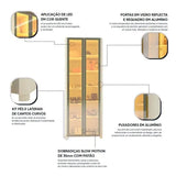 Sapateira 2 Portas Com Pés E Led 100% Mdf Bege/off White Off White